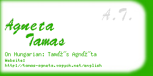 agneta tamas business card